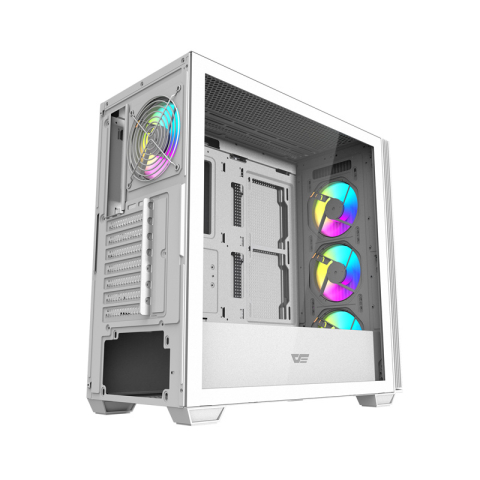 Carcasă pentru computer Darkflash DS900WS (alb) + 4 ventilatoare ARGB [1]