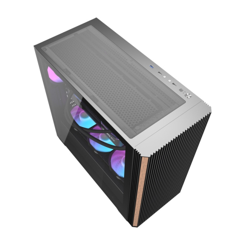 Carcasă pentru computer Darkflash DS900WS (negru) + 4 ventilatoare [3]