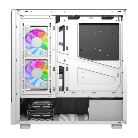 Carcasă pentru computer DarkFlash DS950V cu afișaj (alb) + 6 ventilatoare [7]