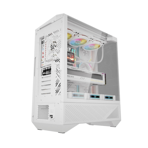 Carcasă pentru computer Darkflash DY460 (alb) + 4 ventilatoare ARGB [6]