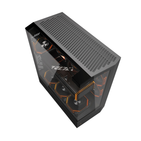 Carcasă pentru computer Darkflash DY460 (negru) + 4 ventilatoare ARGB [1]