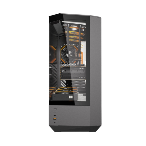 Carcasă pentru computer Darkflash DY460 (negru) + 4 ventilatoare ARGB [4]