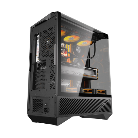 Carcasă pentru computer Darkflash DY460 (negru) + 4 ventilatoare ARGB [2]