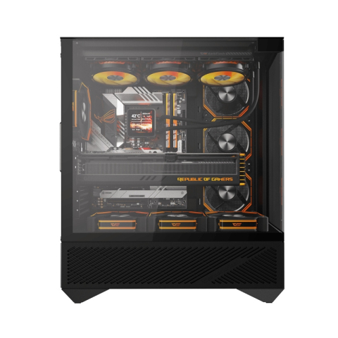 Carcasă pentru computer Darkflash DY460 (negru) + 4 ventilatoare ARGB [3]