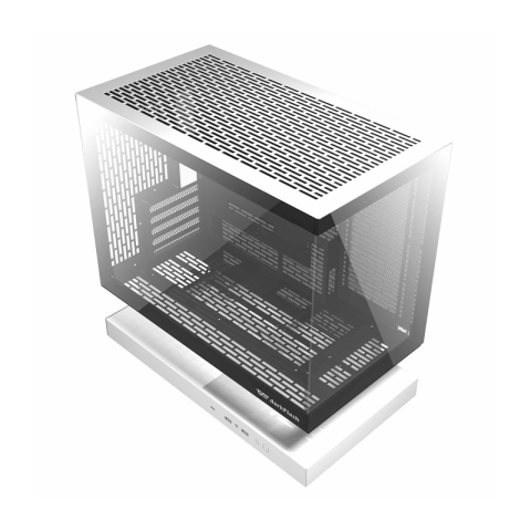 Carcasă pentru computer Darkflash F1 (alb) + 6 ventilatoare ARGB [5]