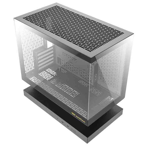 Carcasă pentru computer Darkflash F1 (negru) + 6 ventilatoare ARGB [7]