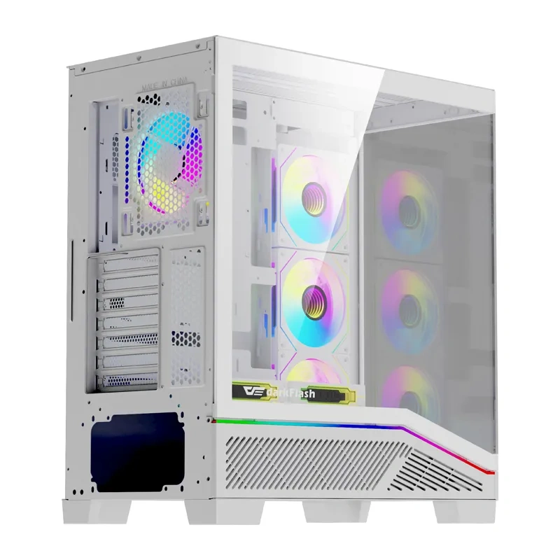 Carcasă pentru computer Darkflash K430 + ventilatoare (albă) [6]