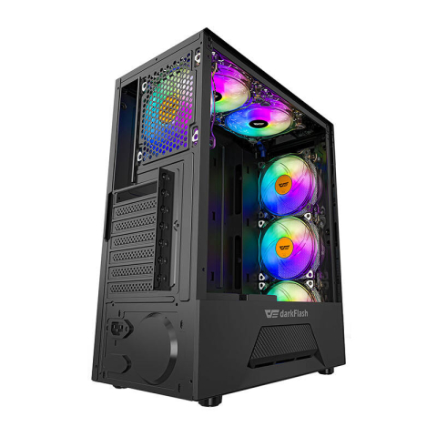Carcasă pentru computer Darkflash LEO (negru) [1]
