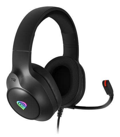 Periferice - Casti cu fir Genesis Neon 213 RGB negru