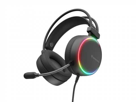 Casti cu fir Genesis Neon 613 G2 negru [1]