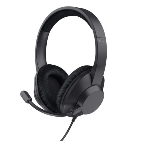 Casti audio - Casti cu fir Trust Ayda Max, negru