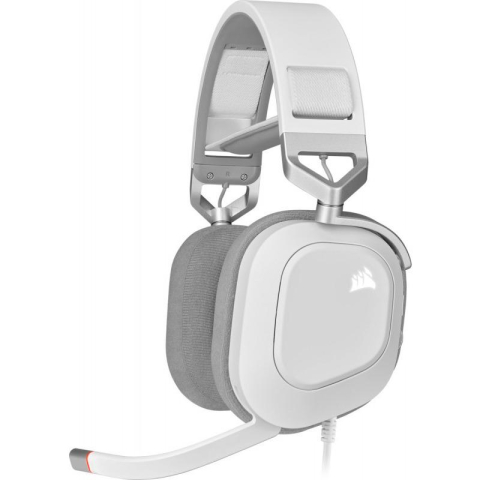 Casti audio - Casti Gaming Corsair HS80 RGB USB White
