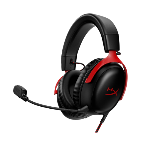 Casti audio - Casti gaming HyperX Cloud III Black-Red