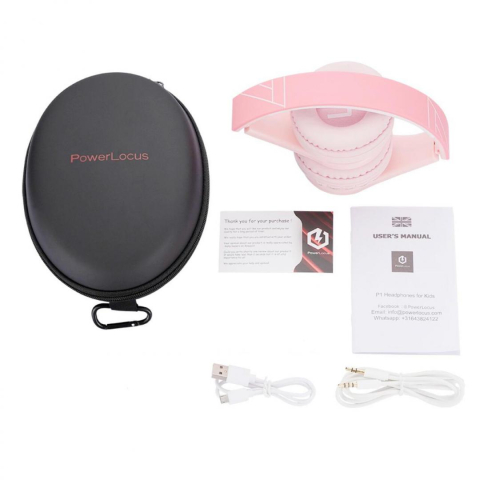 Casti pentru copii PowerLocus P1 PINK [3]