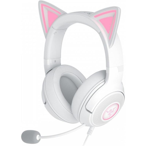 Casti audio - Casti Razer Kraken Kitty V2, alb