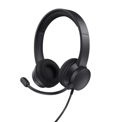 Casti Trust Ayda USB-ENC, negru [1]