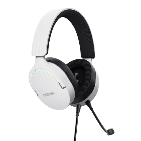 Casti Trust GXT 490P Fayzo cu fir, alb [4]