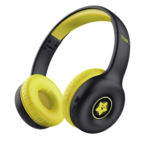 Casti audio - Casti Trust Nouna WS kids, negru