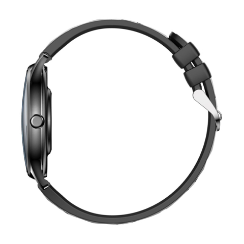 Ceas inteligent COLMI L28 (curea din silicon negru + piele neagră) [2]