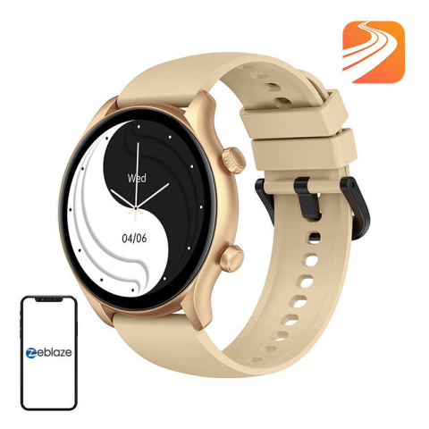 Ceasuri inteligente - Ceas inteligent Zeblaze Btalk 3 Plus (auriu)