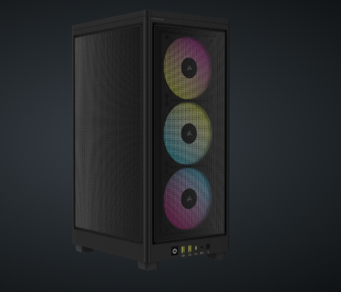 PC, Componente & Software - CR iCUE 2000D AIRFLOW RGB MINI-ITX BK