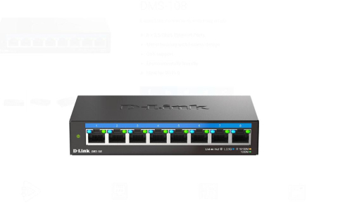 Retelistica - D-LINK DMS-108 UNMANAGED SWITCH 8 PORT