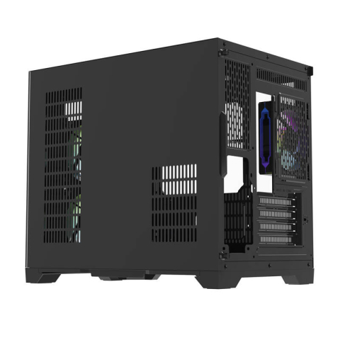 Darflash FT418 carcasă pentru calculator + 6 ventilatoare aRGB (negru) [6]