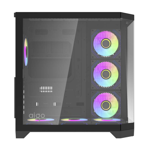 Darflash FT418 PRO carcasă pentru calculator + 7 ventilatoare aRGB (negru) [1]