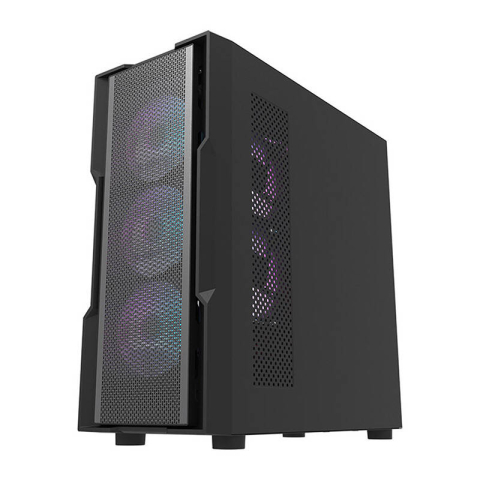 Darkflash DK431 carcasă de calculator Mesh (negru) + 4 ventilatoare ARGB [5]