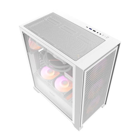 Darkflash DRX70 MESH carcasă de calculator (alb) + 4 ventilatoare RGB [8]