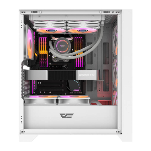 Darkflash DRX70 MESH carcasă de calculator (alb) + 4 ventilatoare RGB [4]