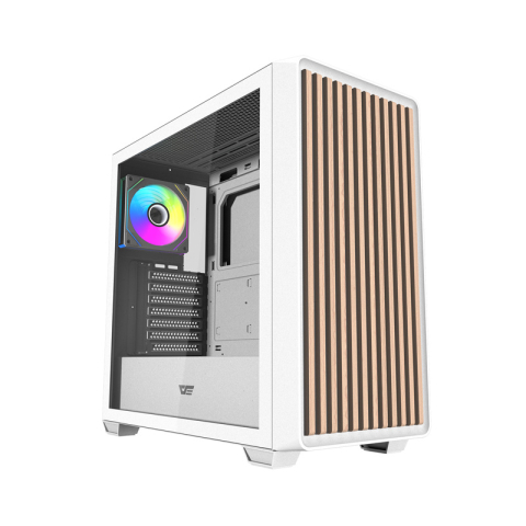 PC, Componente & Software - Darkflash DS900WD carcasă pentru computer ATX (alb) + 4 ventilatoare