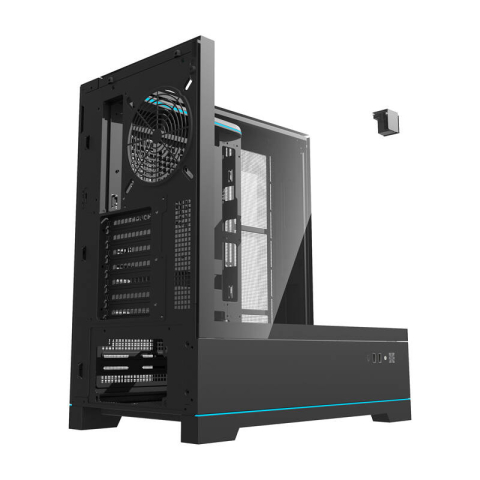 Darkflash DY450 carcasă pentru calculator fără ventilatoare (negru) [1]