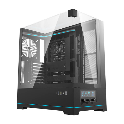 Carcase - Darkflash DY450 carcasă pentru calculator fără ventilatoare (negru)