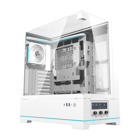 Carcase - Darkflash DY450 PRO carcasă pentru calculator cu ventilator (alb)