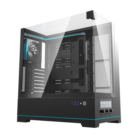 Darkflash DY450 PRO carcasă pentru calculator + ventilator (negru) [6]