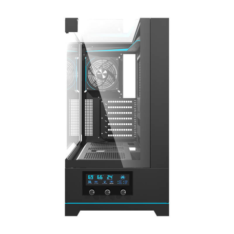Darkflash DY450 PRO carcasă pentru calculator + ventilator (negru) [2]