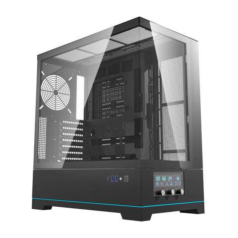 Carcase - Darkflash DY451 carcasă pentru calculator fără ventilatoare (negru)