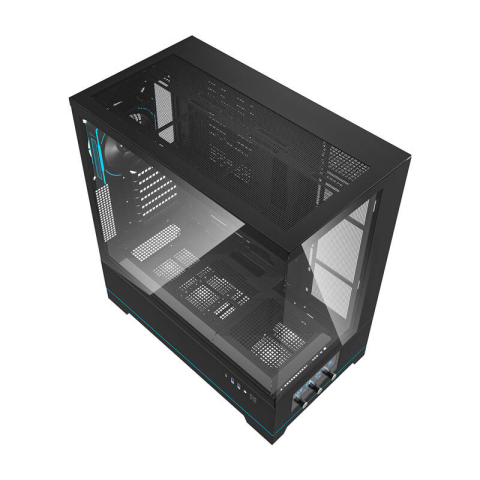 Darkflash DY451 PRO carcasă de calculator (negru) + 1 ventilator [5]