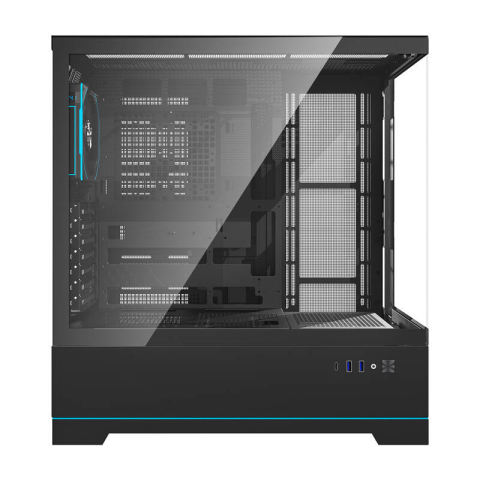 Darkflash DY451 PRO carcasă de calculator (negru) + 1 ventilator [1]