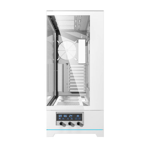 Darkflash DY451L carcasă pentru calculator fără ventilatoare (alb) [1]