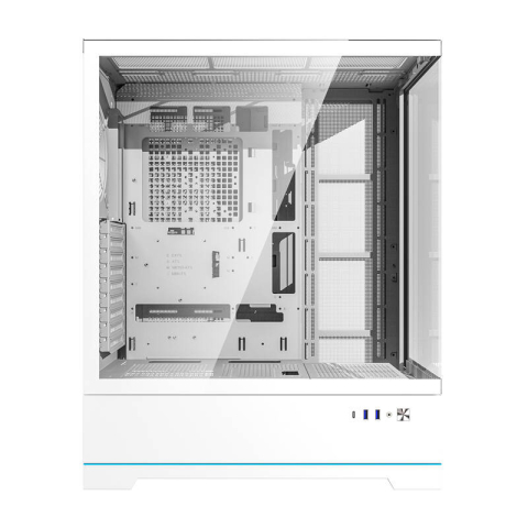 Darkflash DY451L carcasă pentru calculator fără ventilatoare (alb) [4]