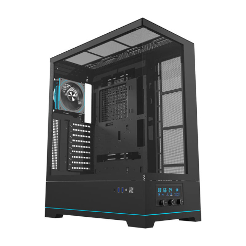 Carcase - Darkflash DY451L PRO carcasă de calculator (negru) + 1 ventilator