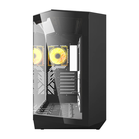 Darkflash DY470 carcasă pentru calculator cu 4 ventilatoare (negru) [3]