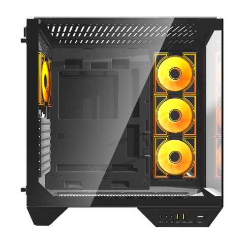 Darkflash DY470 carcasă pentru calculator cu 4 ventilatoare (negru) [1]