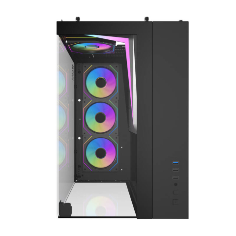 Darkflash TH285 carcasă calculator 4 ventilatoare (negru) [3]
