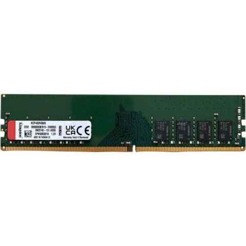 Memorii PC - DIMM Kingston 8GB, DDR4 3200MHz, CL22, 1.2V, Non-ECC, bulk