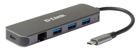 Docking stations - DLINK 5-IN-1 USB-C HUB DUB-2334