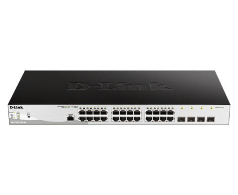 Retelistica - DLINK SW 24P-GB 4CMB 12P-POE SMART RM