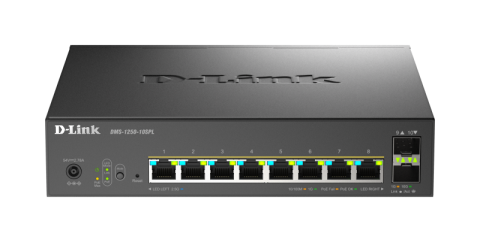 Retelistica - DLINK SW 8P-GB 2P-SFP SMART MANAGED POE